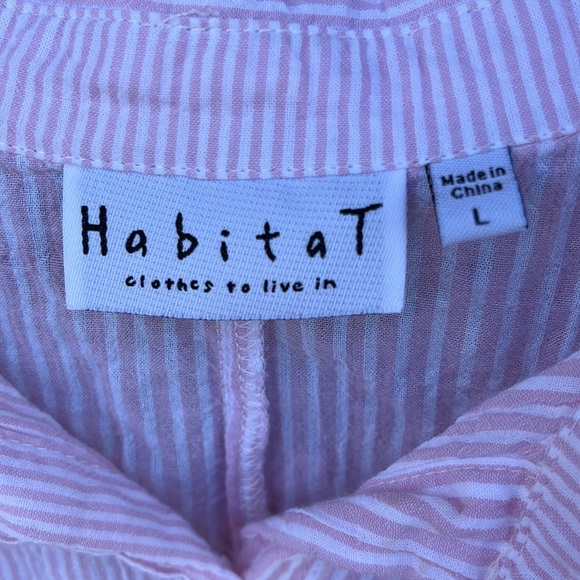Habitat Tops Habitat Clothes To Live In Large Pinkwhite Striped